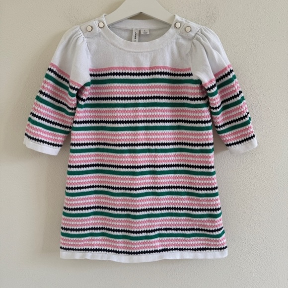 Kids Janie and Jack Stripe Sweater Dress 4 - Picture 1 of 9